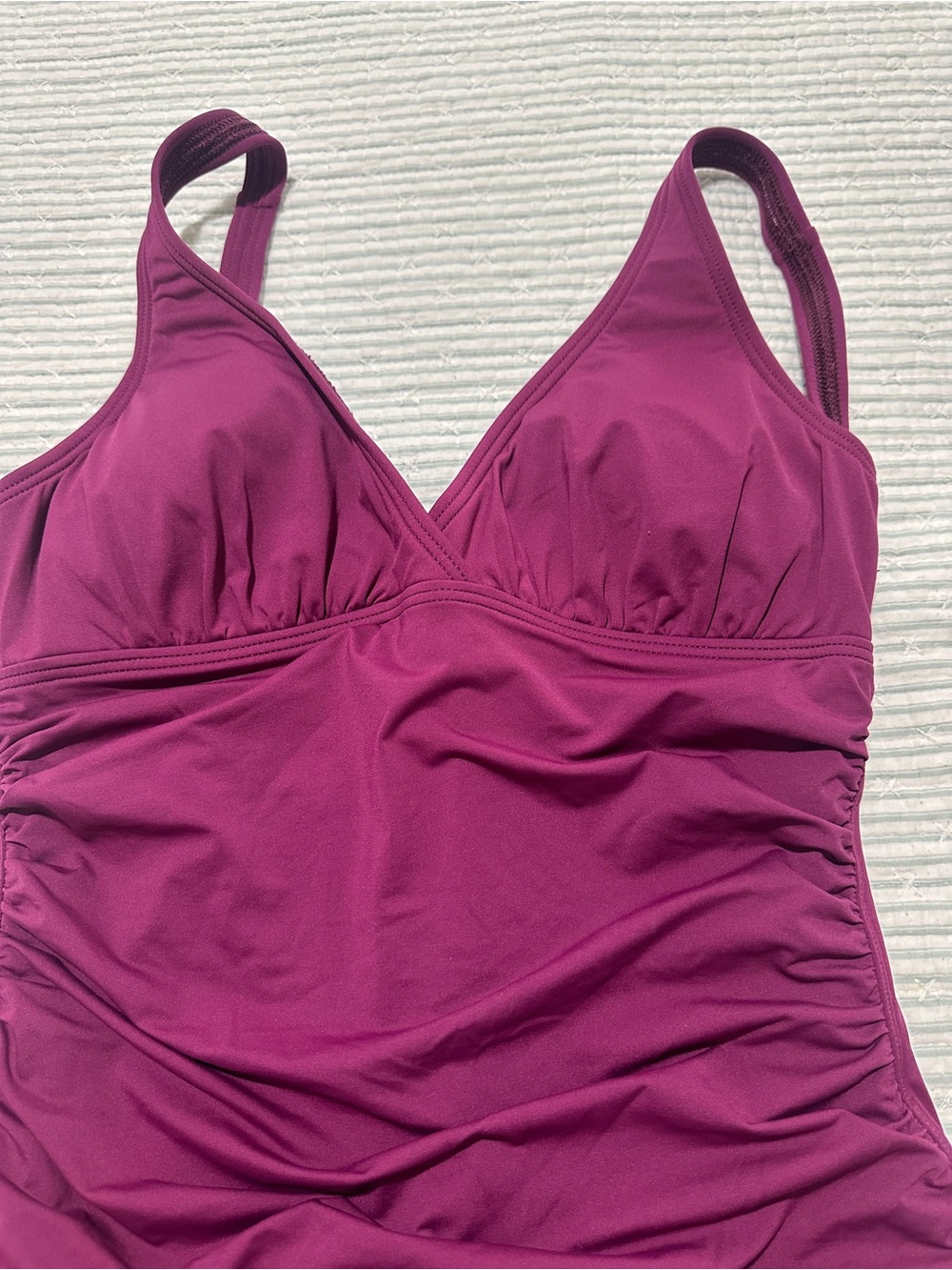 NWOT Tommy Bahama Plum Purple One-Piece Swimsuit - Picture 2 of 8